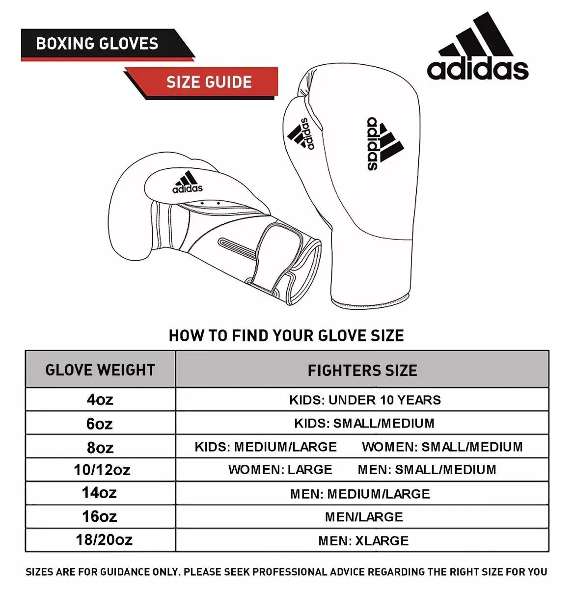 adidas Hybrid 500 Pro Lace Up Boxing Gloves