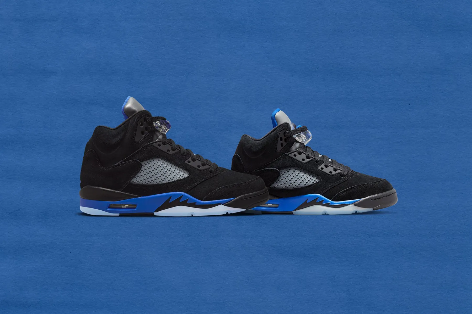 Air Jordan 5 Retro "Racer Blue" - Black/Reflect Silver