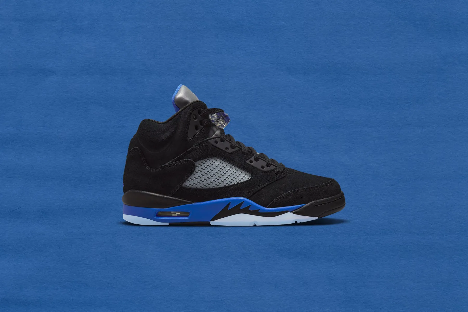 Air Jordan 5 Retro "Racer Blue" - Black/Reflect Silver