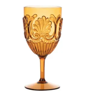 Amber Acrylic Wine Glass