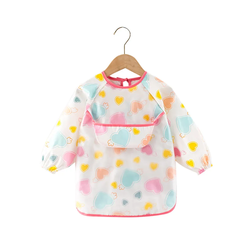 Baby Long Sleeve Apron Smock Bib Sweet Dreams