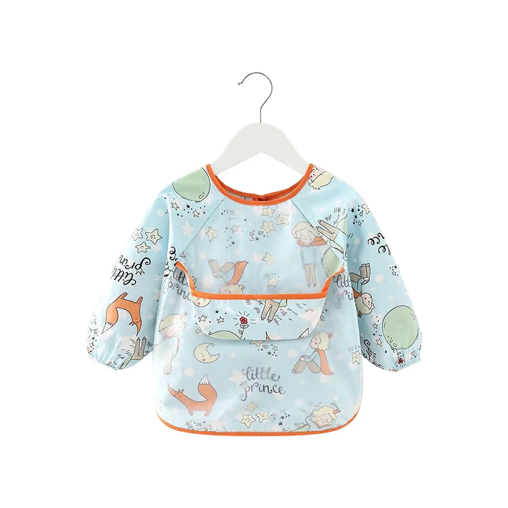 Baby Long Sleeve Apron Smock Bib Woodland Creatures