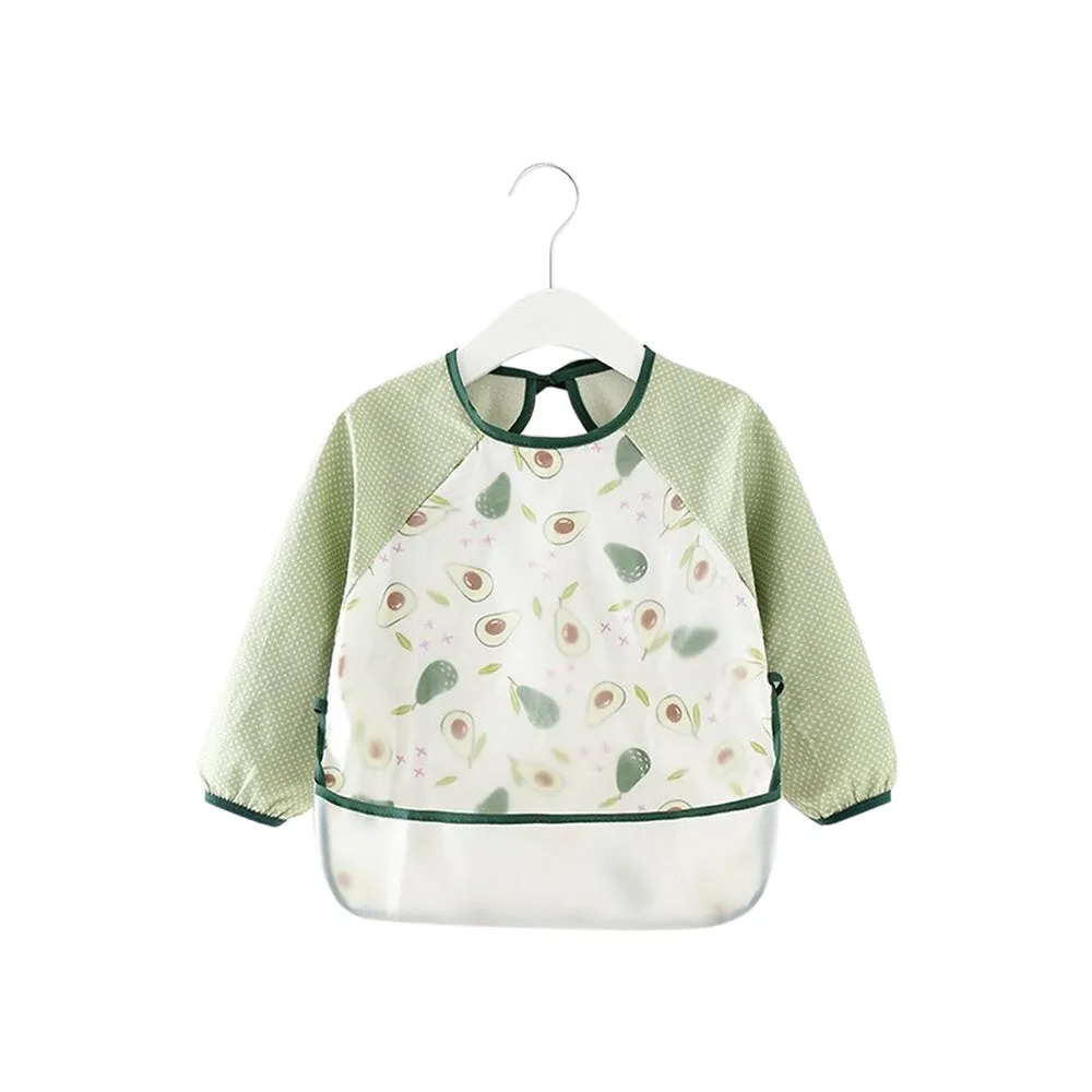 Baby Long Sleeve Apron Smock Bib Woodland Creatures