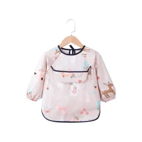 Baby Long Sleeve Apron Smock Bib Woodland Creatures