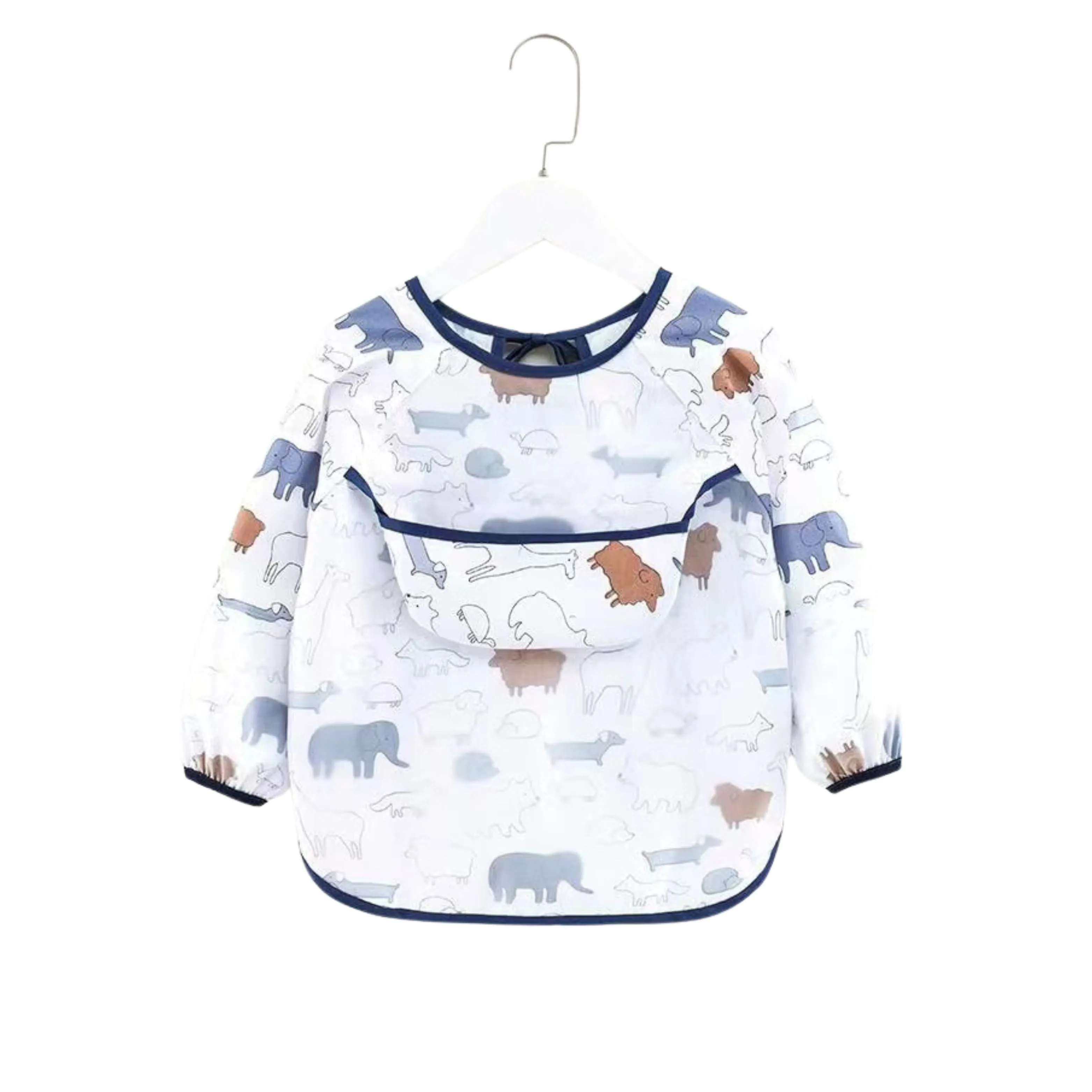 Baby Long Sleeve Apron Smock Bib Woodland Creatures