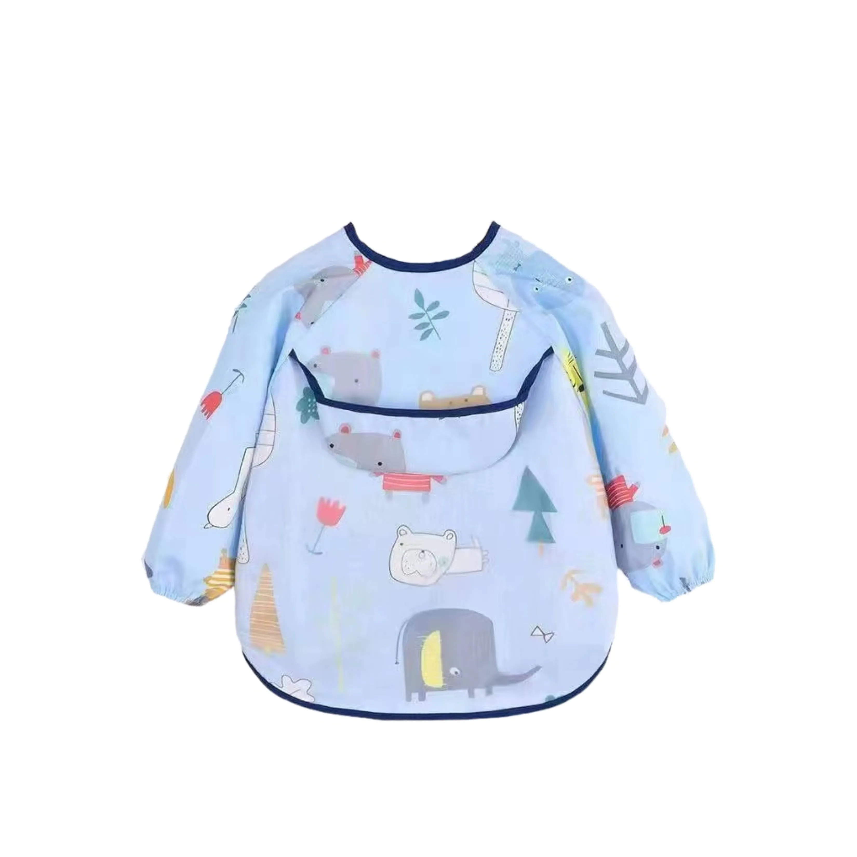 Baby Long Sleeve Apron Smock Bib Woodland Creatures