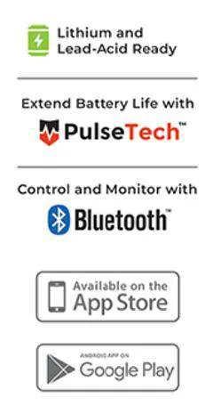 CINDER 40 Amp 4-Stage PWM Charge Controller (Bluetooth)