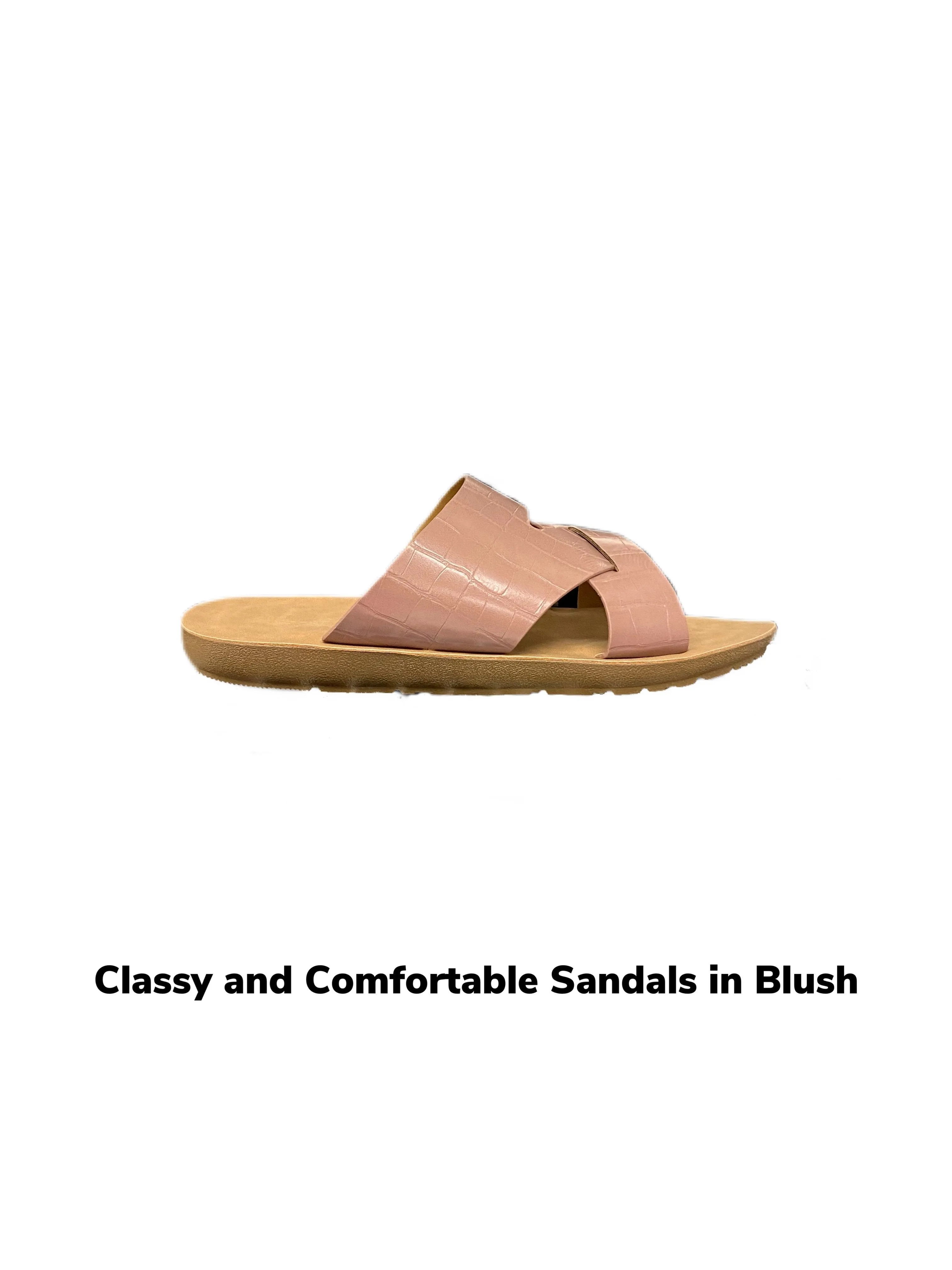 Classy and Comfortable Sandals in Blush