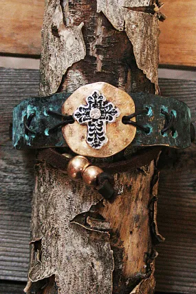 Cross Metal Adjustable Bracelet