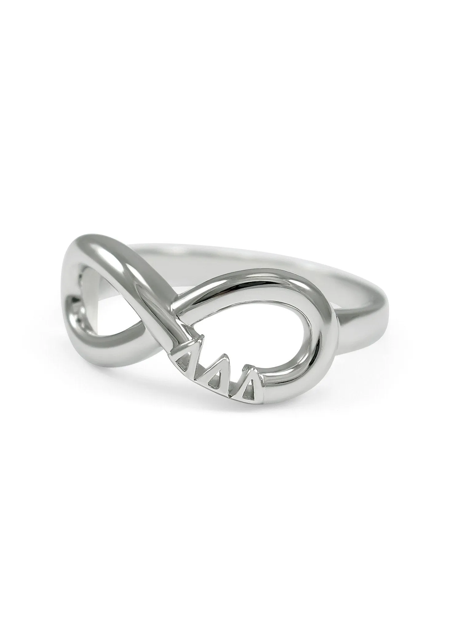 Delta Delta Delta Sterling Silver Infinity Ring