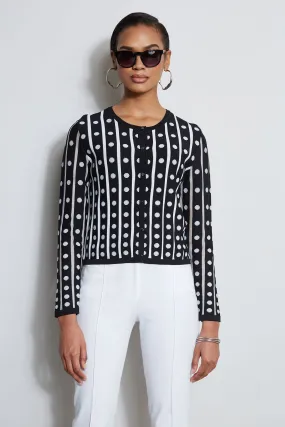 Dot Stripe Cardigan