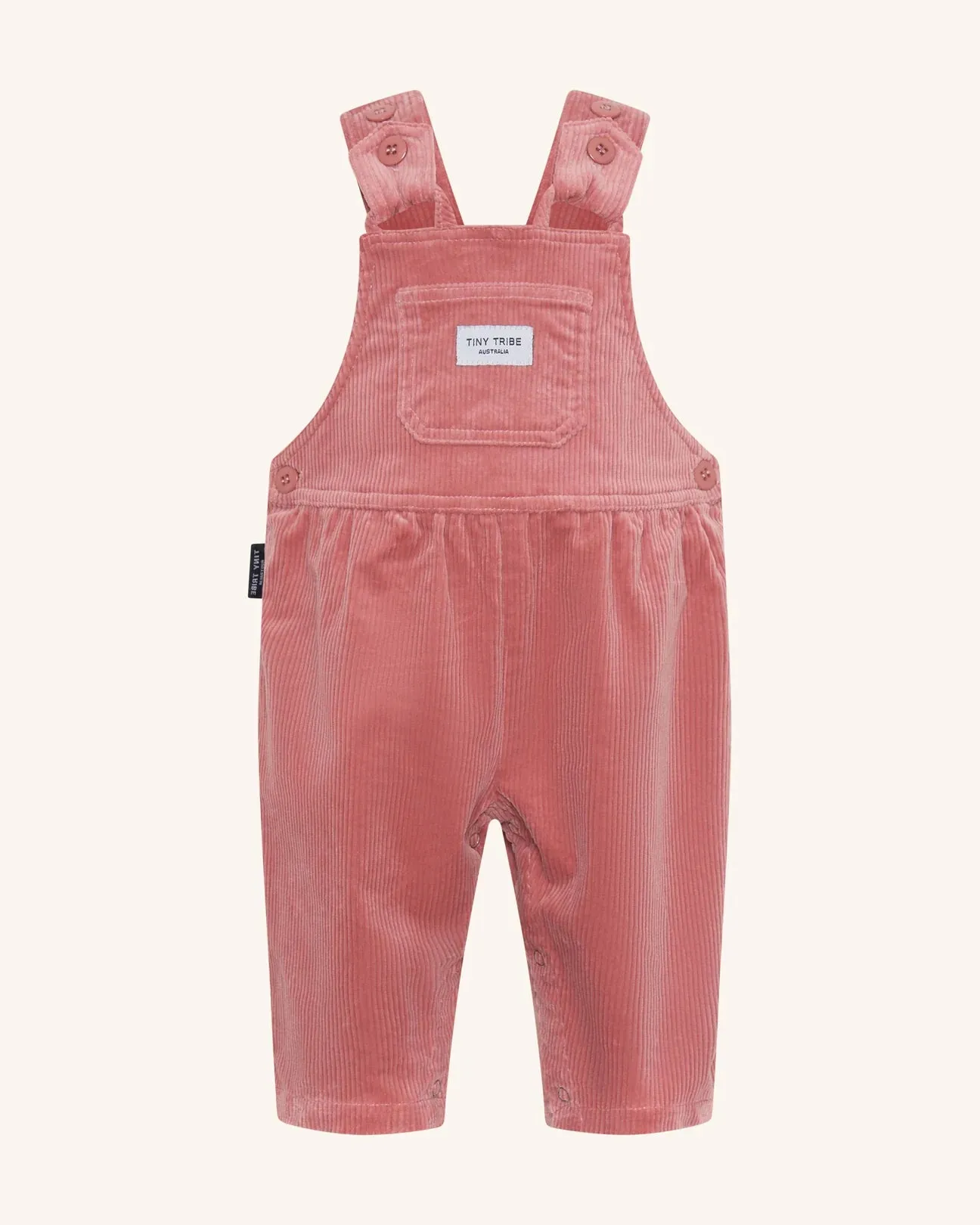 Dusty Pink Corduroy Dungaree Overall