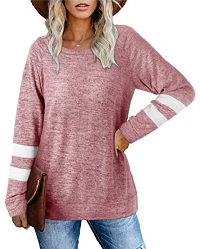 Haute Edition Women's Varsity Stripe Slouchy Tee