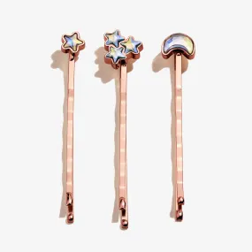 Moon   Star Hair Pins, Set of 3