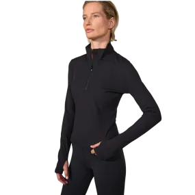 MPG Sport Women's Poise Rib 1/2 Zip Long Sleeve Top