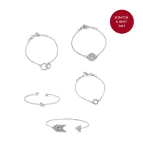 Nomadic Set Of 5 Silver Bracelets - Sample