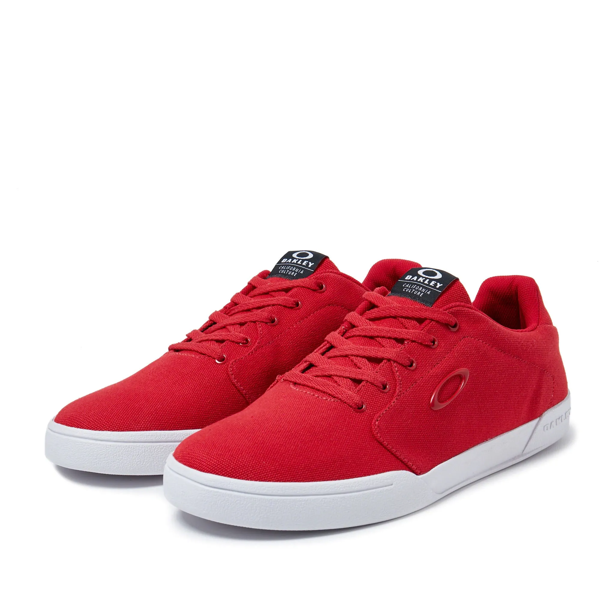 Oakley Flyer Lace-Up Red Canvas Mens Plimsolls 13551 465