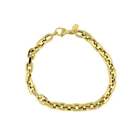 Squared Oval Link Bracelet